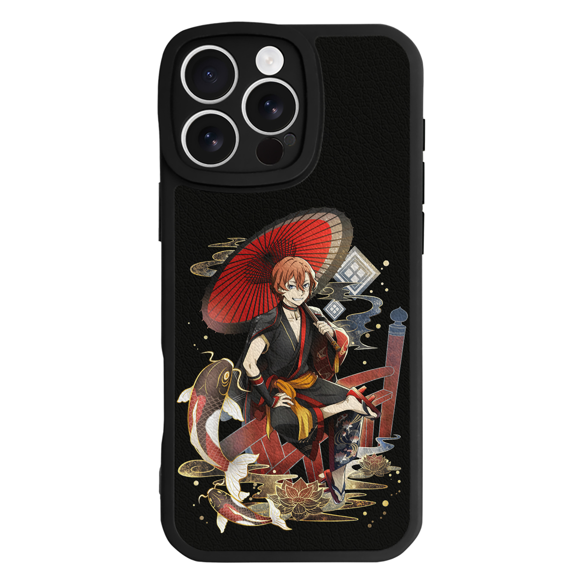 （画像用） 文豪ストレイドッグス Bungo Stray Dogs 【iPhone 16シリーズ対応】シリコンスマホケース（レザー調） 材質：シリコン